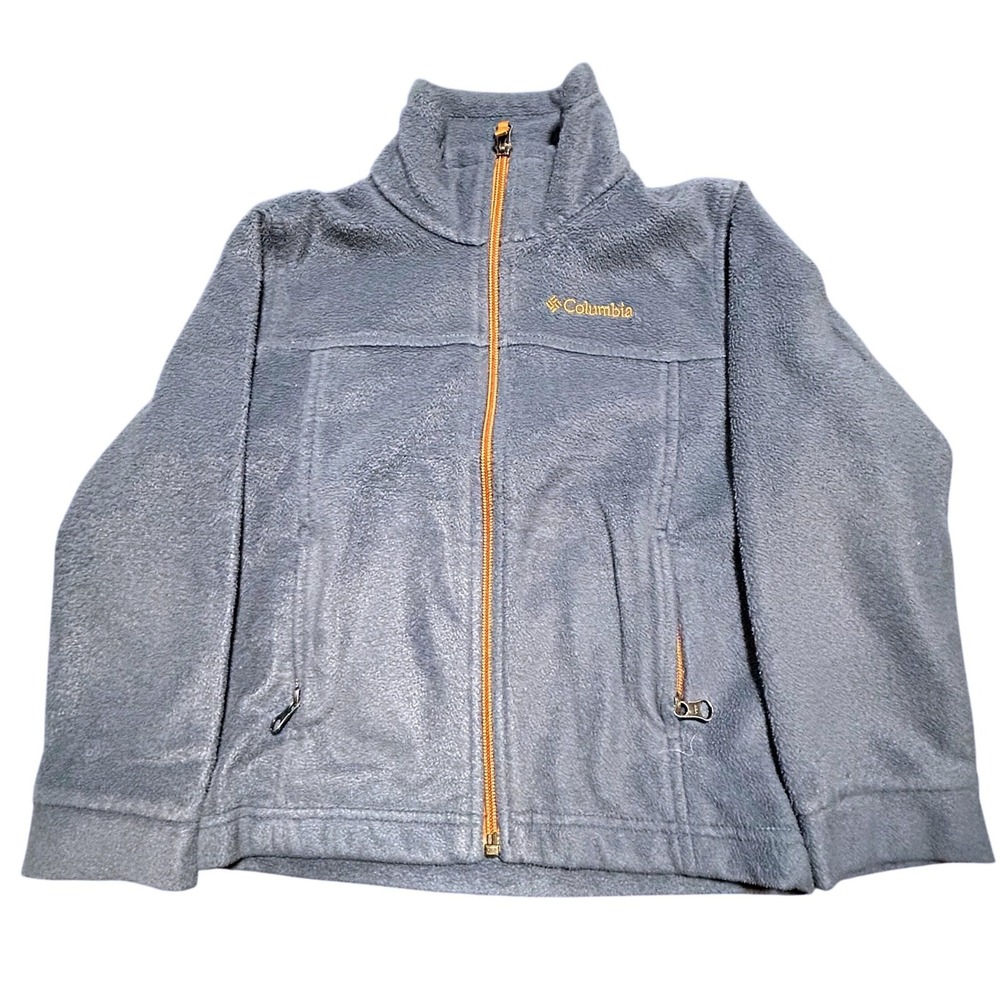 Columbia Girls XXS (4/5) Fleece Jacket – Blue/Orange – Minor Flaw‎